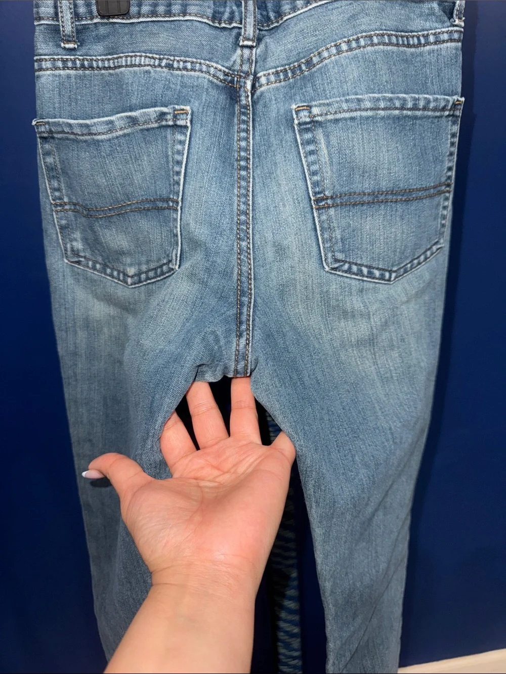The Children’s Place- Boys Blue Faded Bootcut Jeans Size 12
